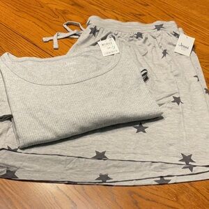 NWT size 3X Jenni grey shorts with short sleeve pajama set